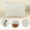 Unique Bargains Cotton Travel Cute Cherry Pattern Large Makeup Bag White 1 Pc - 3 of 4