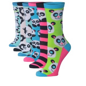 Panda Crew Socks - 6 Pack - 1 of 4
