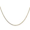 Black Bow Jewelry 0.8mm 14k Yellow Gold Solid Box Chain Spring Ring Clasp Necklace - 3 of 4