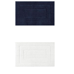Unique Bargains Bathroom Absorbent Non-Slip Comfortable Geometry Bath Mats 2 Pcs - 1 of 4