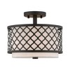 Livex Lighting Arabesque 2 - Light Semi-Flush Mount in  English Bronze - 3 of 4