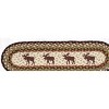 Earth Rugs Moose Oval Stair Tread 27"x8.25", Braided Natural Jute with Rustic Wildlife Print for Cabin or Lodge Style Decor - 3 of 3