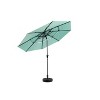 PAGED 9FT Patio Umbrella Modern Outdoor Umbrella with Tilt, Crank and 6 Steel Ribs for Garden and Poolside, Base Not Included - 3 of 4