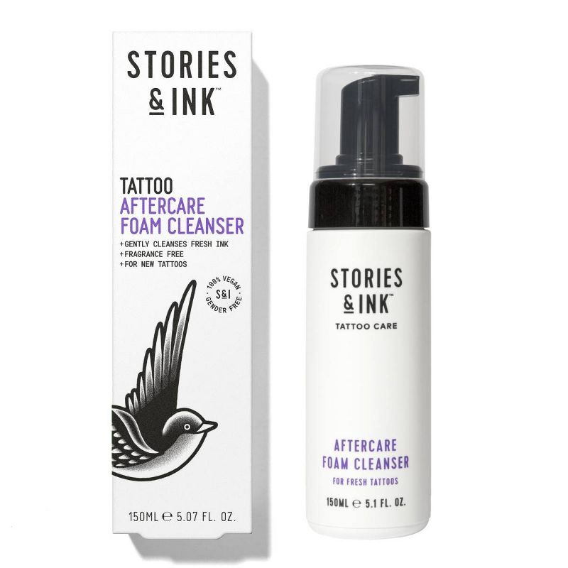 Stories &#38; Ink Repairing Aftercare Foaming Body Cleanser - For Fresh Tattoo - 5.07 fl oz, 1 of 11