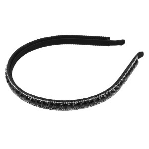 Unique Bargains Women's Rhinestone Faux Crystal Headbands Hair Accessories 0.47 Inch Wide 1 Pc - 1 of 4