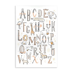 Stupell Industries Nursery Animal Alphabet Chart Wall Plaque Art - 1 of 4