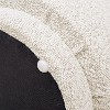 UPHA 15" H Boucle Mushroom shaped Footstool Ottoman for Living Room - 2 of 4