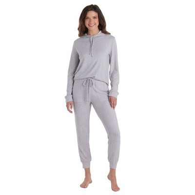 Softies Ultra-dream Hooded Jogger Set Heather Grey : Target