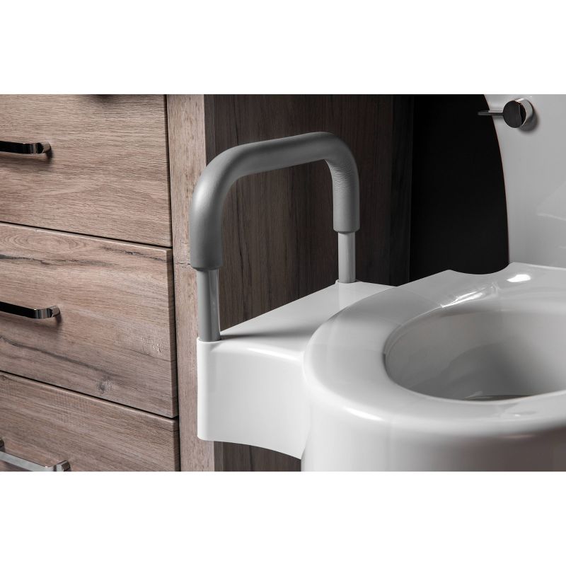 Dual Lock Raised Toilet Seat with Support Arms - Bemis, 5 of 6