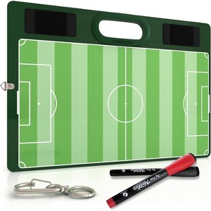 SCRIBBLEDO Soccer 15”x10.5” Dry Erase Sports Coaching Board with 2 Markers - 1 of 4