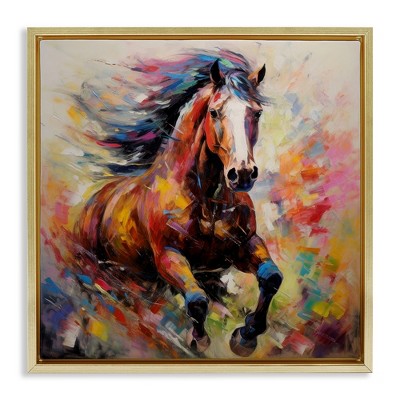 Stupell Industries Vivid Horse Galloping, 18" x 18"