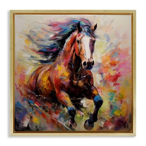 Stupell Industries Vivid Horse Galloping, 18" x 18" - 1 of 4