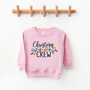 The Juniper Shop Christmas Crew Toddler Graphic Sweatshirt - 5/6 - Pink - 1 of 3