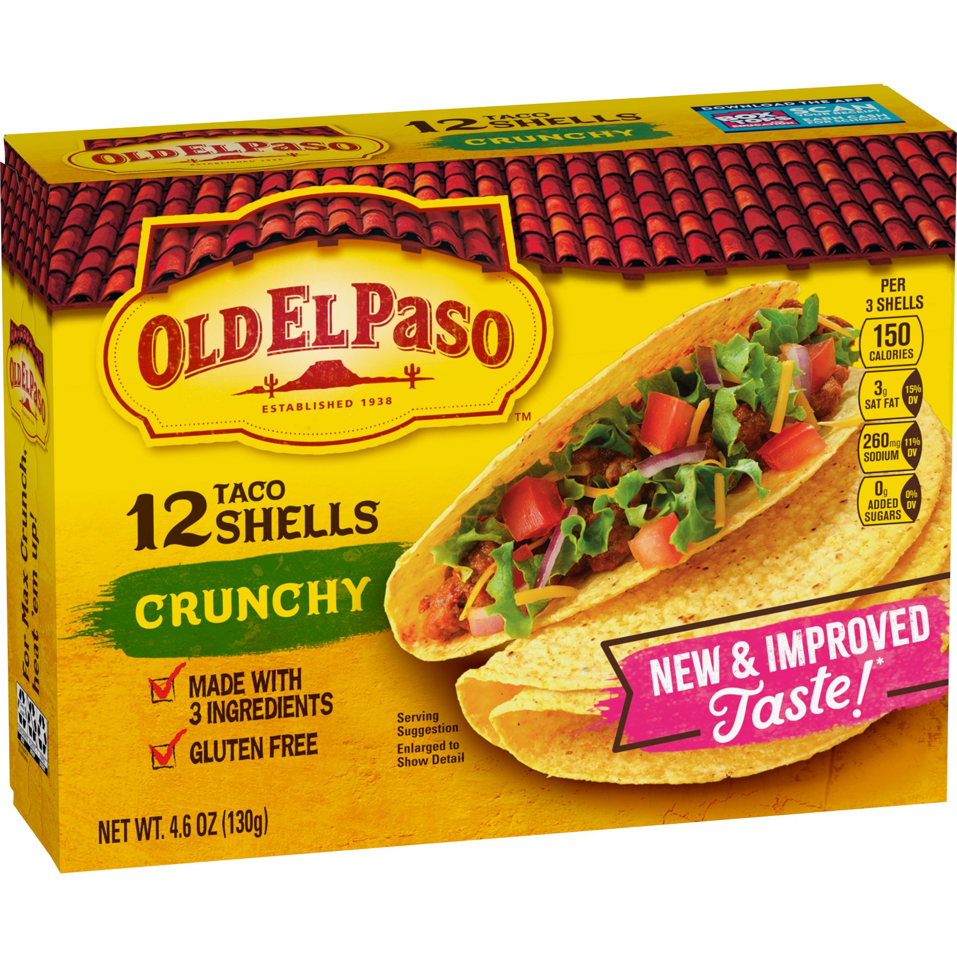 Old El Paso Gluten Free Crunchy Taco Shells