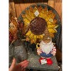 Evergreen Sunfower 18" Birdbath with Crushed Glass Look - 3 of 4