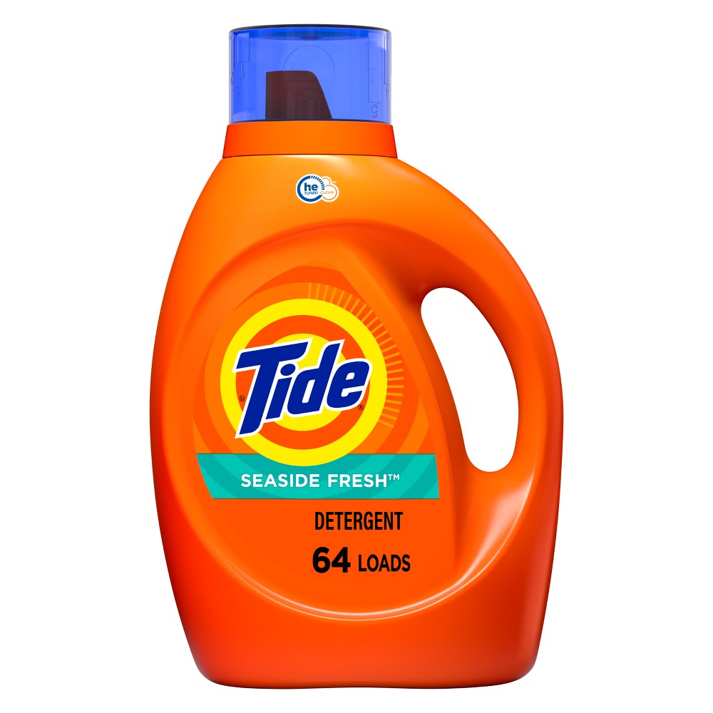 Tide Seaside Fresh HE Compatible Liquid Laundry Detergent - 92 fl oz