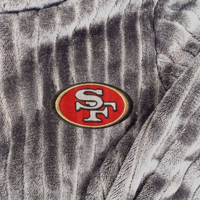 NFL San Francisco 49ers Ribbed Silk Touch Robe, 2 of 4