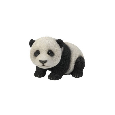 6.5" Polyresin Crawling Baby Panda Statue Black/White - Hi-Line Gift