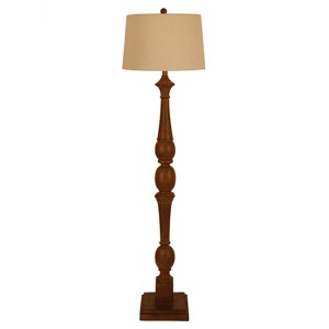 Crossmill Baluster Floor Lamp Beige (Lamp Only) - Decor Therapy
