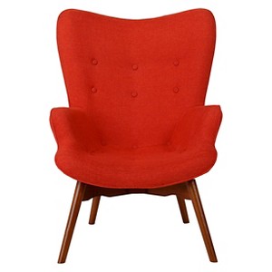 Hariata Fabric Contour Chair - Christopher Knight Home, Burnt Orange