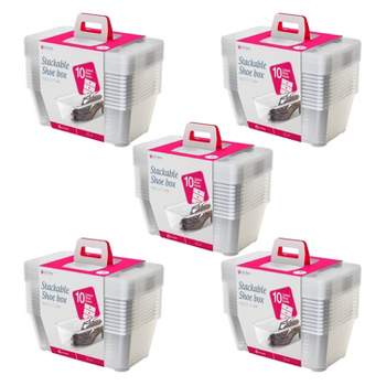 Life Story 6 Qt Rectangular Clear Plastic Protective Storage Shoe Box, 12  Pack : Target