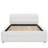 California King/King Size Upholstered Platform Bed with Headboard - ModernLuxe - 4 of 4