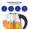 Chefman 1.8L Rapid-Boil Kettle with Temperature Control and Tea Infuser - Stainless Steel - image 2 of 4