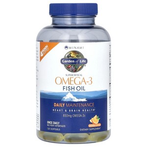 Minami Nutrition Supercritical Omega-3 Fish Oil, Orange, 850 mg, 120 Softgels - 1 of 3