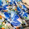 Anna-Kaci Women's Abstract Floral Scarf with Vibrant Watercolor Print 27×27 Inches - 3 of 3
