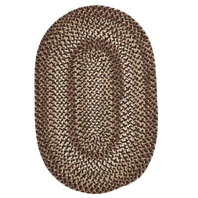 Colonial Mills Braxton Braided Rug, Neutral 20"x30", Oval Shape