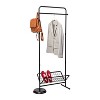Honey-Can-Do Entryway Garment Rack Natural: Steel Frame, Freestanding Closet, Clothing Rack, Anti-Tip Hardware - 2 of 4