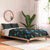 Deny Designs 3pc Queen Lathe and Quill Dinosaurs in Space Comforter and Sham Set Blue - 2 of 4