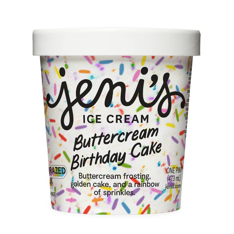 Jeni&#39;s Buttercream Birthday Cake Frozen Ice Cream - 16oz, 1 of 5