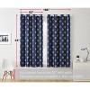 HLC.ME Arrow Printed Privacy Energy Efficient Room Darkening Grommet Window Curtain Drape Panels, Set of 2 - 3 of 4