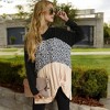 Anna-Kaci Women's Color Block Tunic Top with Leopard Print Detail - 3 of 4