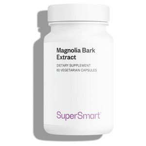 SuperSmart Magnolia Bark Extract 300mg per Day - 90% Honokiol & Magnolol - Magnolia Bark Supplement | Non-GMO & Gluten Free - 60 Vegetarian Capsules - 1 of 1