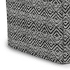 Flora Square Woven PET Polyester Pouf Gray/Black - WyndenHall: Upholstered, No Assembly, 250lb Capacity - 4 of 4