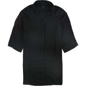 Alfani Womens Roll-Tab Tunic Blouse - 1 of 1
