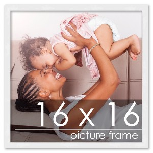 PosterPalooza | 16x16 Wood Frame with UV Acrylic, 6 Finishes: Black, White, Bronze, Silver, Wood, Mahogany - 1 of 4