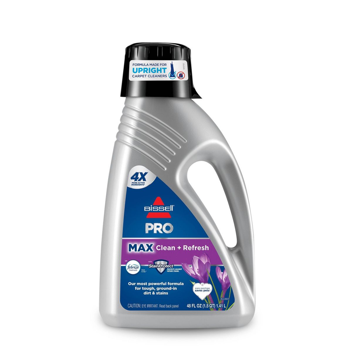 BISSELL 48oz Professional Cleaning Formula with Febreze: Carpet Cleaner Solution for Upholstery & Rugs, Spring Scent