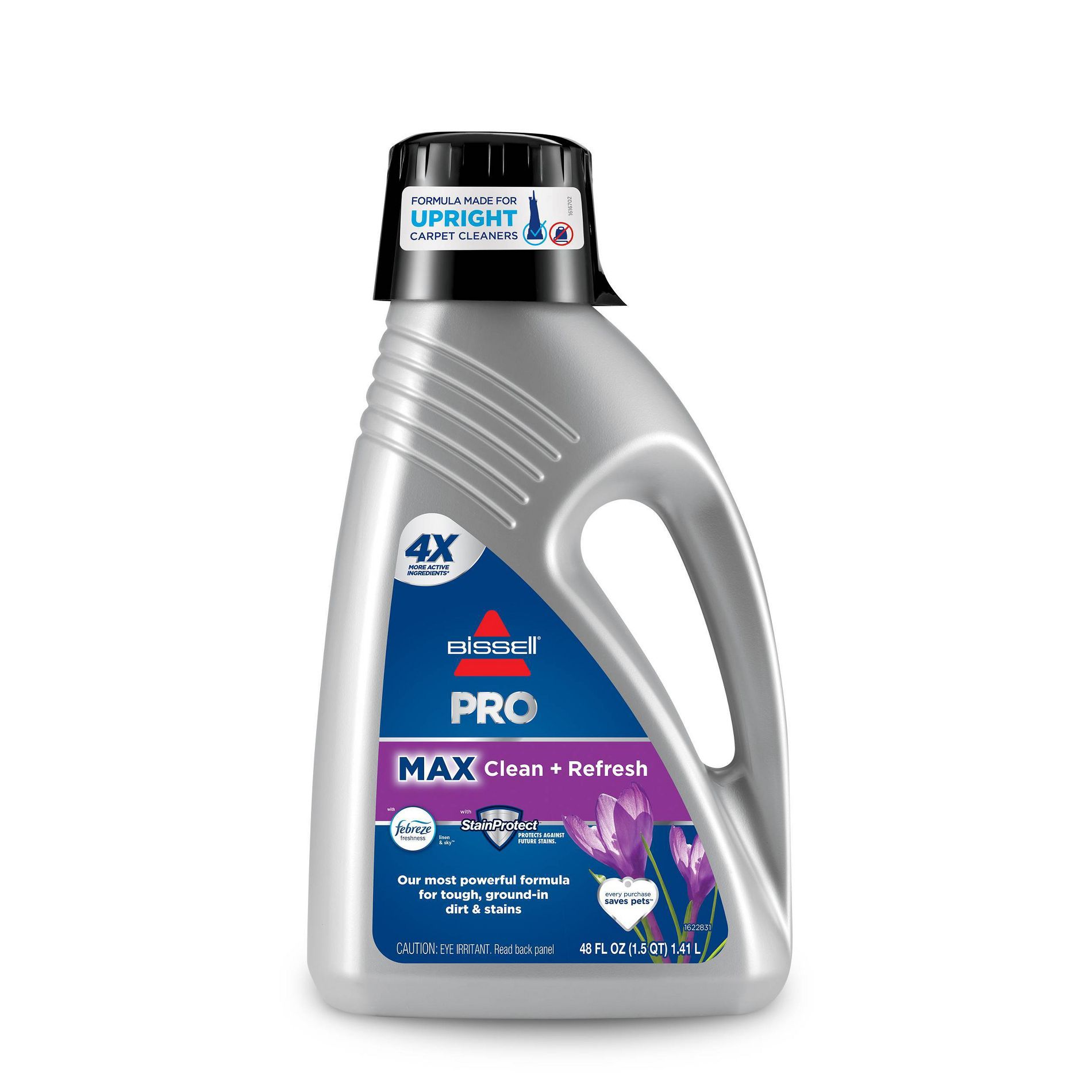 BISSELL 48oz Professional Cleaning Formula with Febreze: Carpet Cleaner Solution for Upholstery & Rugs, Spring Scent