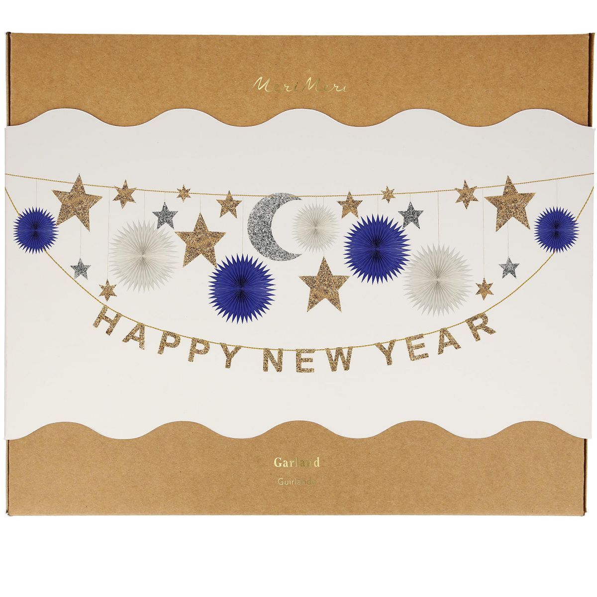 Meri Meri Celestial New Year Garland Set (12' with excess cord - Pack of 1) - thumbnail 4