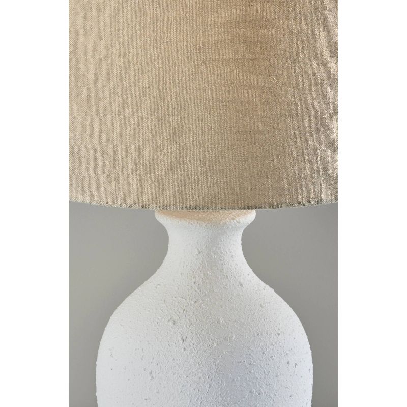 Margot Table Lamp Textured Ceramic White - Adesso, 6 of 7