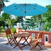 Costway 9' Patio Market Umbrella Outdoor Table  Aluminum Crank W/8 Rib - 4 of 4