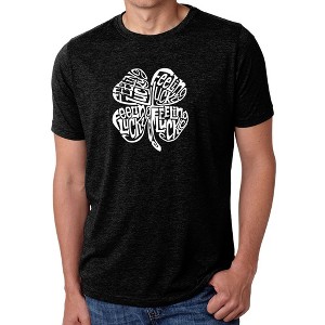 LA Pop Art Men's Premium Blend Word Art T-shirt - Feeling Lucky - 1 of 4