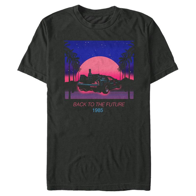Men's Back to the Future Retro Sunset T-Shirt, 1 of 6