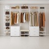 Besiost Freestanding Closet Organizer with 6 Drawers, Walk-In Closet Systen with 4 Clothing Rack - 3 of 4