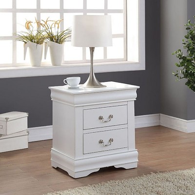 Grungis Modern Nightstand with 2 Drawers,Mid-Century Wood Bedside Table for Living Room Bedroom