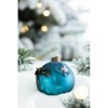 Syemin Decorative Objects Christmas Ball Ornaments Glass Decorative Hanging Ball Christmas Tree Ornaments Set of 6, Blue, 3.9"*3.9"*3.9" - 4 of 4