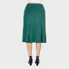 24seven Comfort Aapparel Maternity Elastic Waist A Line Knee Length Skirt - 3 of 4
